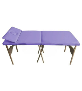 Maca de Madeira Portátil Com Orifício Estofado Lilás MT-02LI - Best Pro